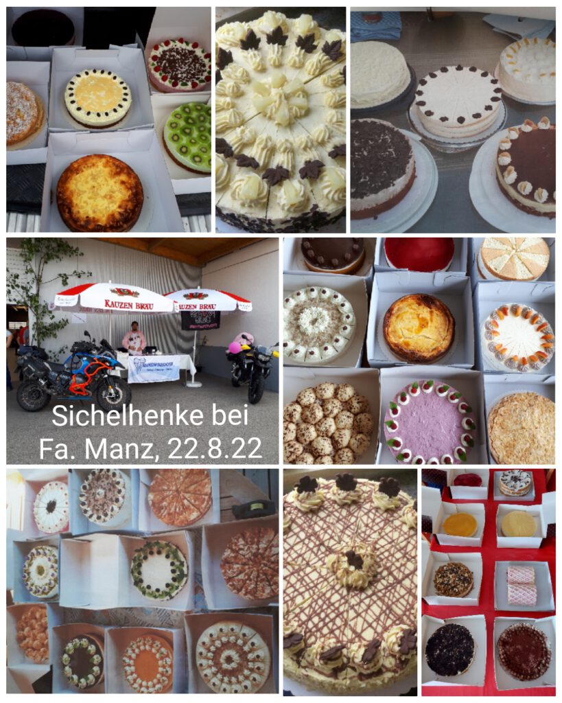 Streetbunnycrew: Tortenverkauf Sichelhenke bei Fa. Manz