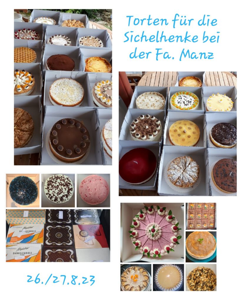 Tortenverkauf Sichelhenke FA Manz August 2023